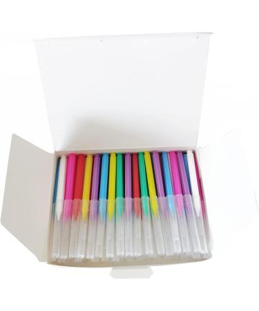 koouood Braces Brush Interdental Brush Toothpick Dental Tooth Flossing Head Oral Dental Hygiene Flosser Toothpick Cleaners Tooth Cleaning Tools(7Colors 70pcs) - Buy Online on GoSupps.com