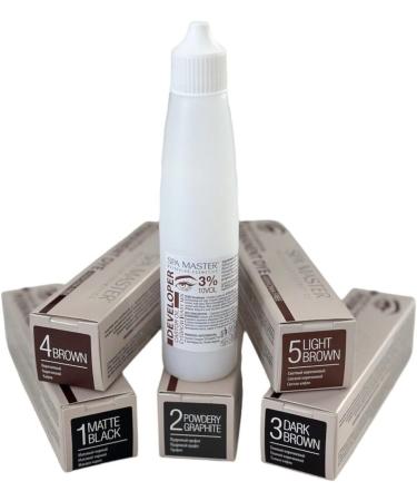  Rosa Impex Ammonia-free permanent eyebrow and eyelash tint No. 1 Matte Black "Spa Master" 20 ml - Buy Online on GoSupps.com