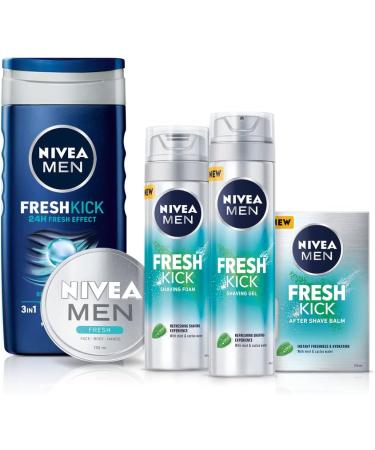 NIVEA MEN Fresh Kick After Shave Balm 100ml - Refreshing Lotion with Mint and Cactus Water - Buy Online on GoSupps.com