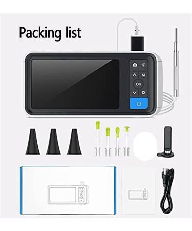 BAIXDM Digital Otoscope Camera - 4.5 HD Screen 3.9mm Ear Scope with Light Photo & Video Recording - Buy Online on GoSupps.com