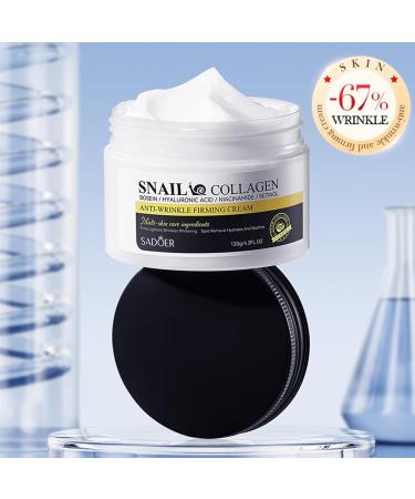 Snail Cream Snail Face Moisturiser Snail Mucin Moisturiser with Collagen and Retinol Firming Face Cream for Reduce Fine Lines Wrinkles Face Cream for Hydrating Anti Wrinkles - Smooth Fine Lines - Buy Online on GoSupps.com