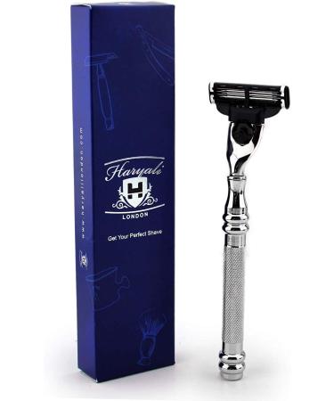 Designer Stainless Steel 3 Edge Razor | Classic Men's Shave Razors - International Shipping Available - Buy Online on GoSupps.com