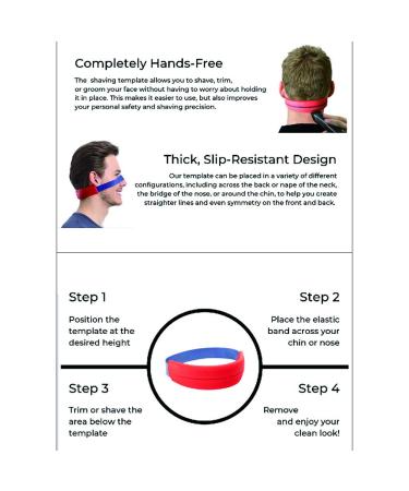 Neckline Shaving Template & Hair Trimming Tool | Precision Barber Accessory for Straight Lines - Buy Online on GoSupps.com