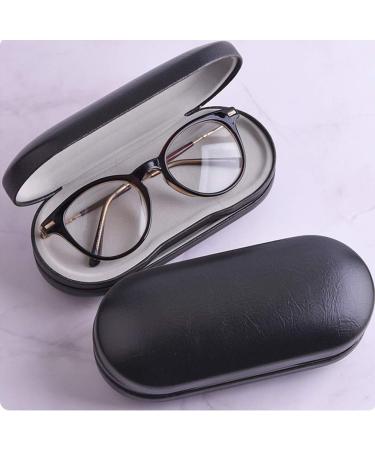 Contact Lens Case - 2 in 1 Double Sided Portable Glasses Case - Mirror - Tweezers and Applicator Included - Travel Kit-Black (Two Set)