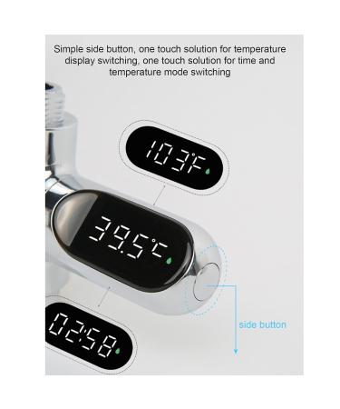 BuyWeek LED Digital Baby Bath Thermometer - Aluminum Shower Water Thermometer for Home & Kitchen | Accurate Safe & Easy to Use - Buy Online on GoSupps.com
