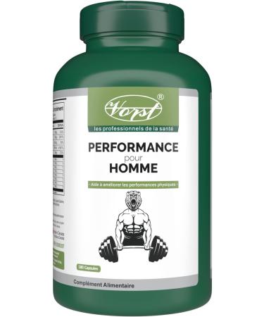 VORST Performance for Men 180 Capsules | Made With Tribulus Ginseng Maca Ginkgo Biloba Ashwagandha & Saw Palmetto | Pre Workout Supplement For Natural Stamina Booster Pills Caffeine Free Better Than Powder | 1 Bottle 180 count (Pack of 1) - Buy Online on GoSupps.com