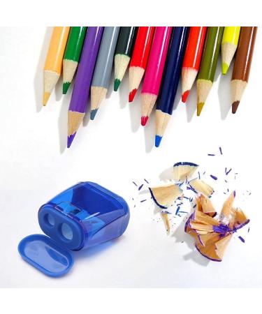 Pencil Sharpeners  4 Pcs Pencil Sharpener Manual Double Holes Pencil Sharpener with Lid Colored Pencil Sharpener for Kids  Portable Compact Pencil Sharpeners for School Office Home Art Supply - Buy Online on GoSupps.com