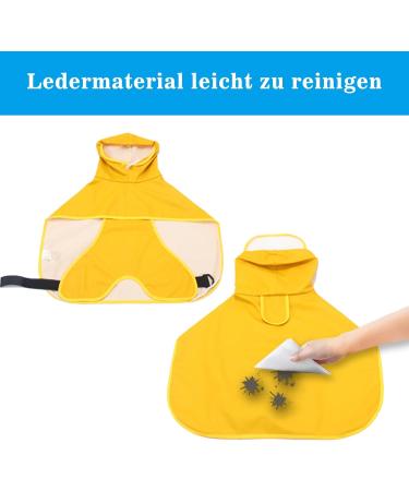 Buy Wufanc Yellow Raincoat Dog - Waterproof Jacket with Transparent Hood for All Dog Sizes (7XL) - Buy Online on GoSupps.com