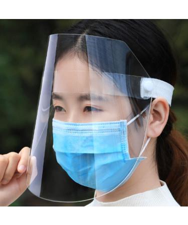 2Pcs Face Shield Protect Eyes and Face with Protective Clear Film Elastic Band