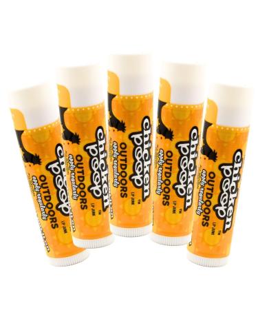 Chicken Poop Sunblock Lip 100% Natural Moisturizer with SPF 35 for Dry Chapped Lips 0.15 oz Outdoors Pack of 5