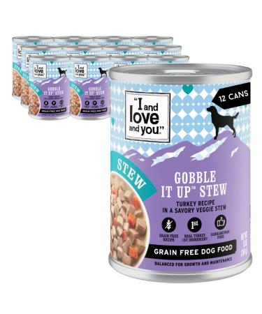 "I and love and you" Naked Essentials Wet / Canned Dog Food - Grain Free, Cage Free, Free Range - for Large and Small Dogs (Variety of Flavors) Gobble It Up Stew 13 Ounce (Pack of 12)