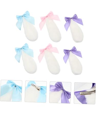 Beavorty 6 Pairs Plush Rabbit Ear Hair Clip ears hairpin rabbit hair barrettes womens hair clips bunny ears rabbit bowknot hair pins Hair Clip Rabbit decorate drop ears Miss fabric - Buy Online on GoSupps.com
