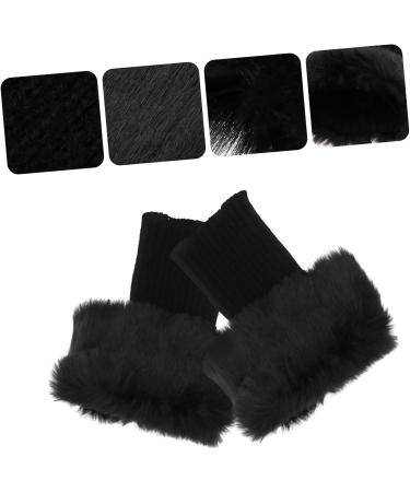 Kisangel Fur Winter Boot Covers - Warm Fluffy Ankle Socks & Leg Warmers for Women | International Shipping Available - Buy Online on GoSupps.com