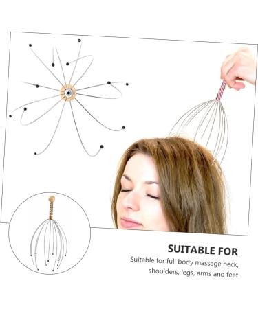 Tovinanna 6-in-1 Massage Shampoo Scrubber & Scalp Care Tool - Stress Relief Hair Crawler Brush - Buy Online on GoSupps.com