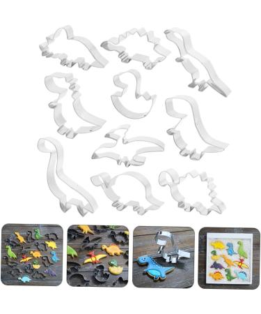 Zerodeko Christmas Biscuit 30 Pcs Dinosaur Baking Set DIY Mini Cookies Universe Theme Baking Dough Mini Animals Kids Baking Molds Cookie Ring Kids Suit Child Christmas Stainless Steel 10.3X5.3X2cmx3pcs Silverx3pcs - Buy Online on GoSupps.com