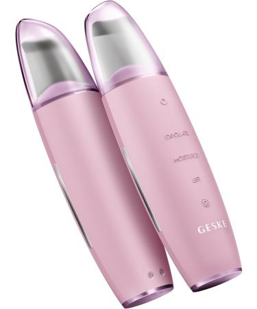Geske SmartAppGuided Microcurrent Skin Scrubber & Blackhead Remover | 9-in-1 Skincare Tool | Anti-Aging & Deep Cleaning | Professional Face Lift | Pink - Buy Online on GoSupps.com