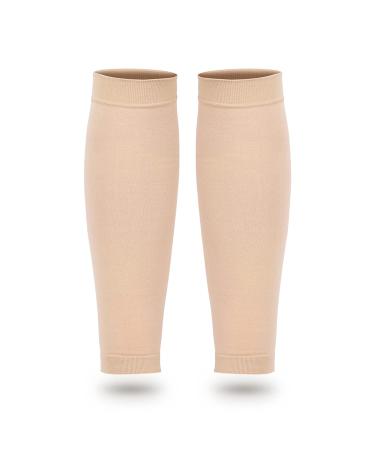 Calf Compression Sleeves for Varicose Veins - Footless Support Socks for Men & Women - Twostage Elastic Design - Buy Online on GoSupps.com