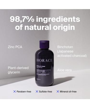 HORACE Purifying Face Mask for Men - Facial Deep Cleanse with Kaolin Clay and Blue Everlasting Flower - Pore Refining Skincare for All Skin Types - Unscented 75 ml - Buy Online on GoSupps.com