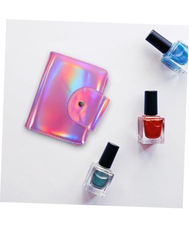 minkissy Nail Plate Pack Nail Stamp Plates Pouch Nail Art Pouch Nail Art Stamp Holder Nail Art Accessories Nail Plates Case Nail Art Plate Bags Nail Art Stamp Bag Shell Pu Printing 17x14cm Pink - Buy Online on GoSupps.com