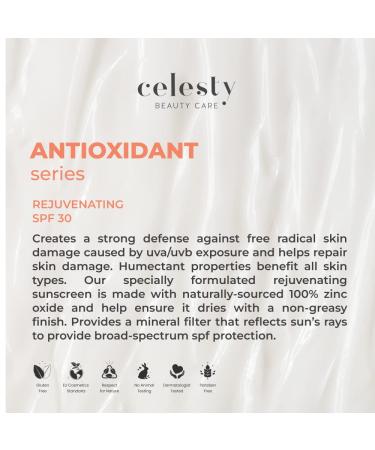 Celesty Beauty AntiAging Sunscreen SPF30 Ocean Based Extract Cream Sunburn & Aging Defense Broad Spectrum Lightweight Moisturizing Mineral Sunblocker Antioxidant Face Large 2 Fl Oz Sunscreen. - Buy Online on GoSupps.com