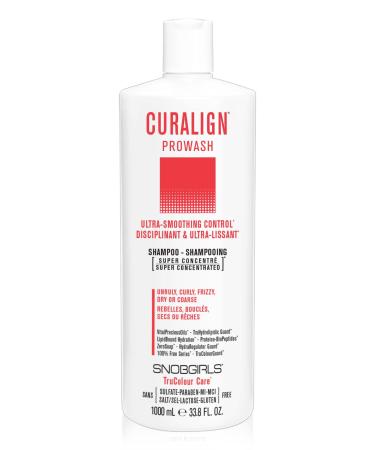 CURALIGN Vegan Smoothing Shampoo Ultra-Smoothing Control for Unruly Curly Frizzy Dry or Coarse Hair. Super Concentrated Anti Frizz Curly Hair Shampoo