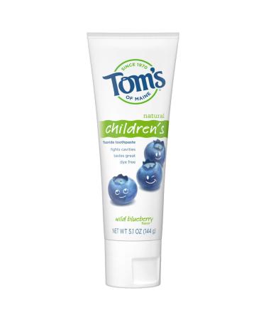 Tom's of Maine Natural Kid's Toothpaste  Wild Blueberry  5.1 oz.