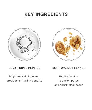 OGANA CELL DERX Revitalizing Facial Cleanser with Peptides & Walnut Microbeads - Gentle Exfoliating Gel To Foam for all Skin Korean Clinic-Developed (120ml/4.05 fl.oz.) - Buy Online on GoSupps.com