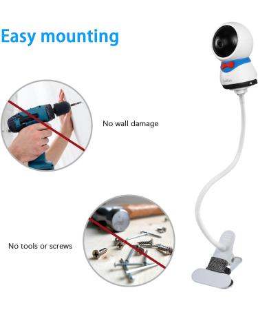 Buy TIUIHU Baby Monitor Clip Holder for BOIFUN 5S/6T/2S/VB805 - Secure Camera Mount for Infant Monitoring - Buy Online on GoSupps.com