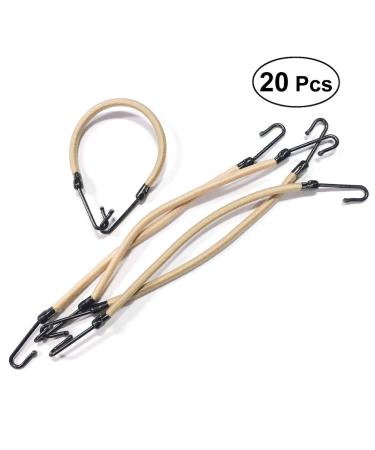 Buy SOLUSTRE 20 Pieces Hair Styling Ponytail Hooks & Bungee Hair Ties in Apricot & S. Beige - Perfect for Stylish Ponytails - Buy Online on GoSupps.com