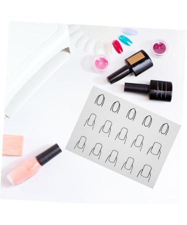 Minkissy Nail Polish Practice Pad Nail Art Supplies Nail Art Plates Nail Art Stickers Silicone Mat for Nails Tools Nail Stickers for Nail Art Nail Sticker Guide Washable Applique As Shown 2 - Buy Online on GoSupps.com