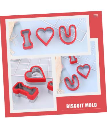 PRETYZOOM DIY Cookie Mold 3pcs Valentine's Day Stencils Cake Molds Festival Cake Baking Molds Cookie Mold Die Bread Baking Mold - Buy Online on GoSupps.com