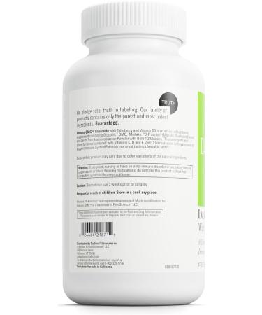 DAVINCI Labs Immuni-DMG Chewable with Elderberry and Vitamin D3 - Dietary Supplement to Support Cell and Immune Health* - with Vitamin C D3 E Black Elderberry DMG and More - 120 Chewable Tablets - Buy Online on GoSupps.com