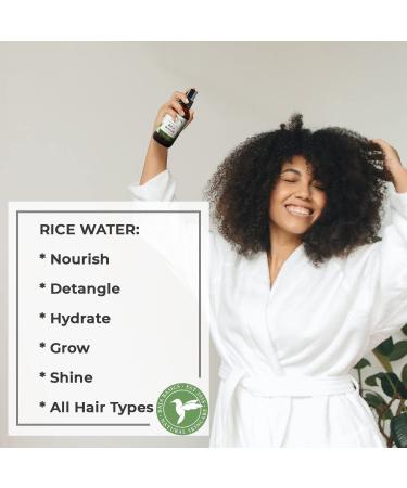 Baja Basics Rice Water for Hair Growth - Natural Leave-in Conditioner for Thickness, Strength, and Shine - 4oz Spray for Curly, Straight, Thick, Thin Hair - Buy Online on GoSupps.com