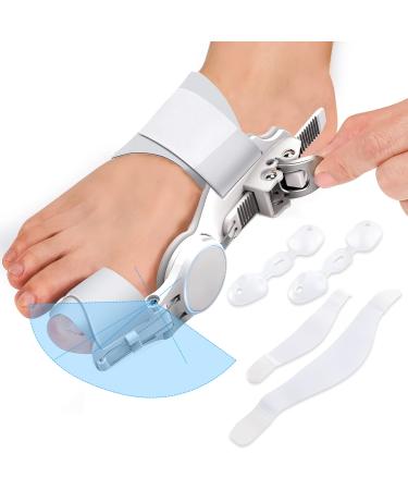 Donnetty Bunion Corrector for Women & Men, Orthopedic Bunion Toe Straightener, Adjustable Bunion Splint Bunion Pads Day Night Support with Toe Separator for Bunion Relief One Size