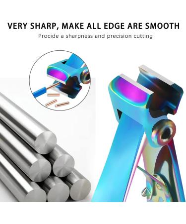 Extra Large Stainless Steel Werlla Toe Nail Clippers for Thick Nails - Long Handle, Wide Jaw Opening - Men, Women, Seniors (Multi-Colored) - Buy Online on GoSupps.com