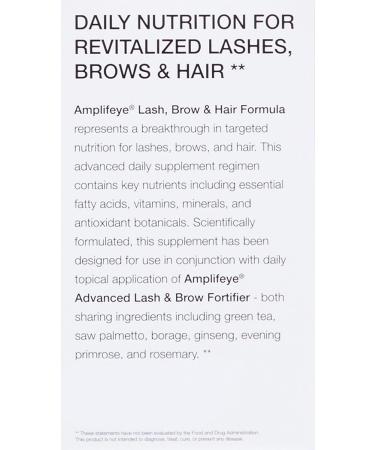Xtreme Lashes Amplifeye Supplements for Lash Brow & Hair | Vitamins Minerals & Botanicals | 30 Day Supply (Pack of 2 - Buy Online on GoSupps.com