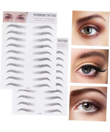 Didiseaon 6 Pcs 3d Eyebrow Stickers Hair Accessories Eyebrow Transfer Stickers Tool Eyebrow Trimming 6d ze008x3pcs Blackx3pcs - Buy Online on GoSupps.com