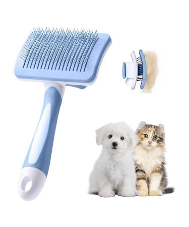 Vinabo dog brush cat brush pet of self -cleaning plucking brush removes undercut dog brushes for undercoat hair remote pet brush for long -haired short -haired dogs and cats blue - Buy Online on GoSupps.com