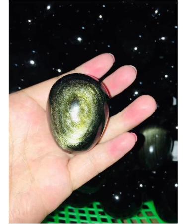 Crystal Beautiful Natural Gold Obsidian Stones Gem Decoration + Wood Bracket 50-60mm (Size : 1pc) - Buy Online on GoSupps.com