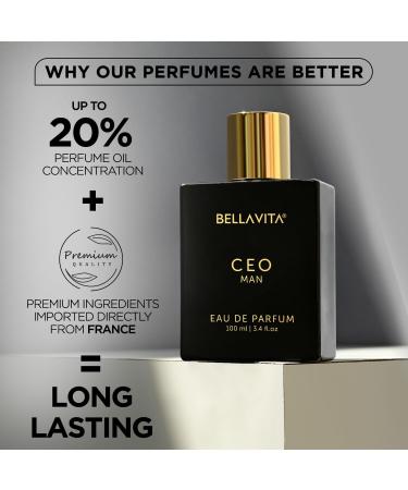 The-Bella'Vita Luxury Eau De Parfum for Men Lemon Lavender Tonka 3.36 Fl Oz - Buy Online on GoSupps.com