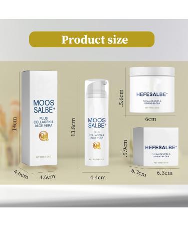 YANINEE Yeast Ointment Against Rubbing Skin 1 Piece Dry Skin Yeast Ointment and 1 Piece Anti-Wrinkle Cream for All Skin Types - Buy Online on GoSupps.com