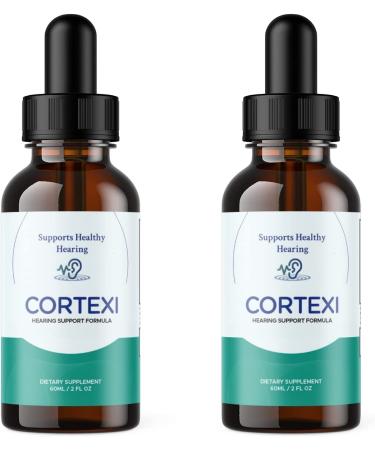 YEGE Cortexi Hearing Support Drops Cortexi Hearing Support Supplement Helps with Eardrum Health Promotes Auditory Clarity Supports Healthy Hearing(2 Pack) 2.0 Fl Oz