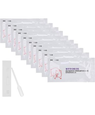 Zerodis Pig Pregnancy Test Paper 10Pcs - Livestock Disposable High Accuracy Testing Tool for Early Pregnancy Diagnosis in Pigs and Cows - Buy Online on GoSupps.com