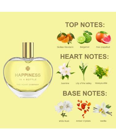 | Happiness in a bottle | Citrus Perfume for women | Vegan Women's Eau de Parfum | Clean Bergamot Fragrance with Essential Oils 75ml - 2.5 fl oz. HAPPINESS in a bottle - Citrus 2.5 Fl Oz (Pack of 1) - Buy Online on GoSupps.com