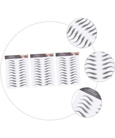 Beavorty 9 Sheets waterproof eyebrow stickers makeup stickers eyebrow transfers stickers Artificial Eyebrow - Buy Online on GoSupps.com