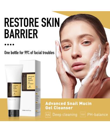 Shop Korean Hydrating Face Wash - Advanced Snail Mucin Gel Cleanser for Smoother Skin | International Shipping - Buy Online on GoSupps.com