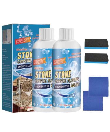 Stone Crystal Plating Agent Crystal Stone & Marble Cleaning Agent Stone Polishing and Coating Agent Stone Crystal Plating Brighten Luster Agent Stone Stain Remover Cleaner (2)