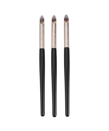 VOCOSTE 3pcs Makeup Brush Set Highlighter Brush Face Brightening Concealer Brush Eye Smudger Brush Wooden Handle Foundations Applicator Brush Makeup Tool