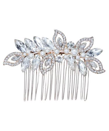 Beaupretty 1pc hair barrettes for women bridal hair barrette hair accessories for women wedding bride headpieces for wedding rhinestone hair accessories hair comb European and American Miss