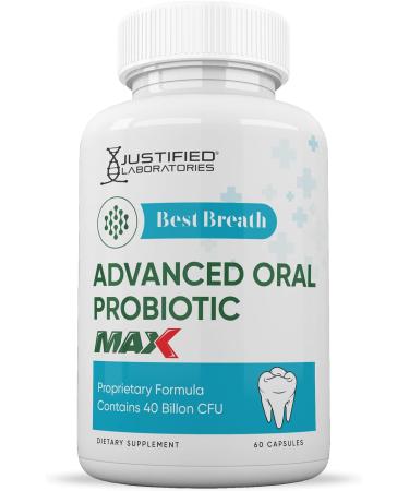 Justified Laboratories (2 Pack) Best Breath Max 40 Billion CFU Probiotic Oral Support 120 Capsules - Buy Online on GoSupps.com
